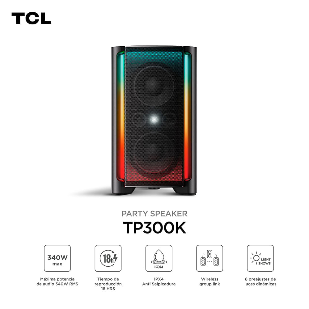 Parlante TCL SPK TP300K Negro