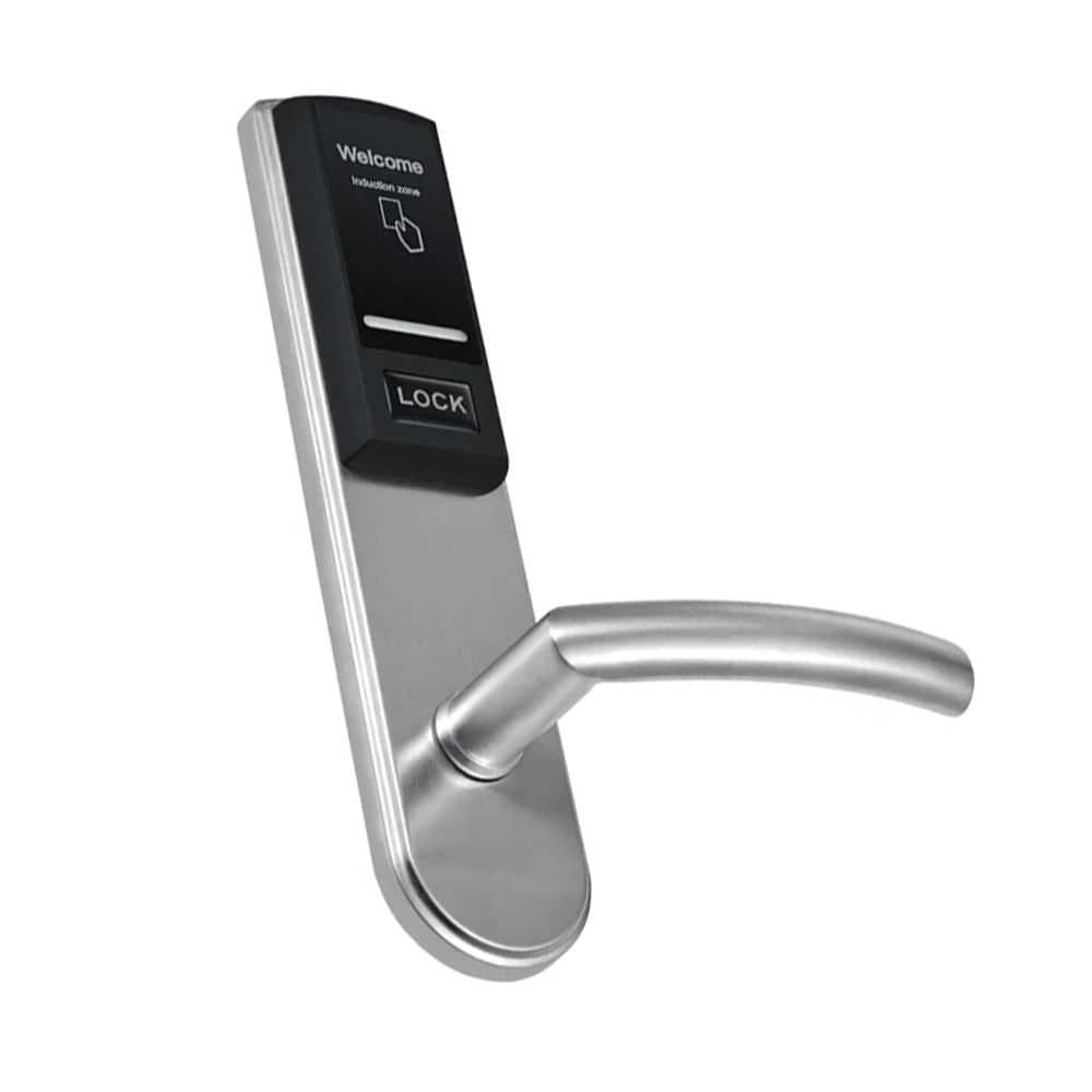 Cerradura Hotelera ZKTeco Izquierda de Metal para Seguridad, Ideal para Puertas de Habitaciones