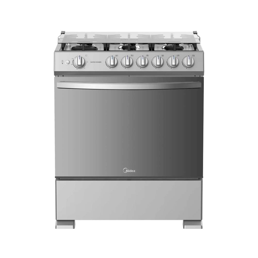 Cocinas a Gas Midea MasterCook Plus 30 Negra 6 Hornillas