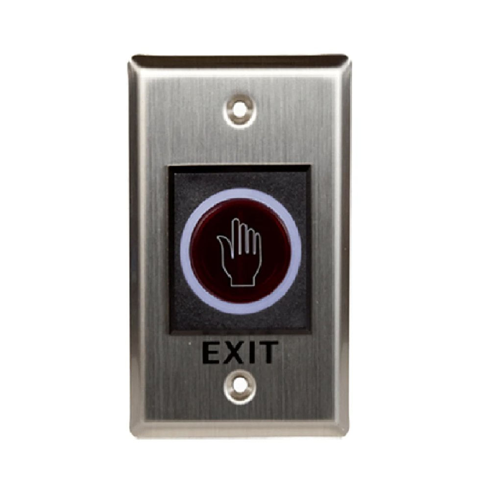 Botón de salida metálico ZKTECO - Doble, resistente y elegante para control de acceso?2 piezas?