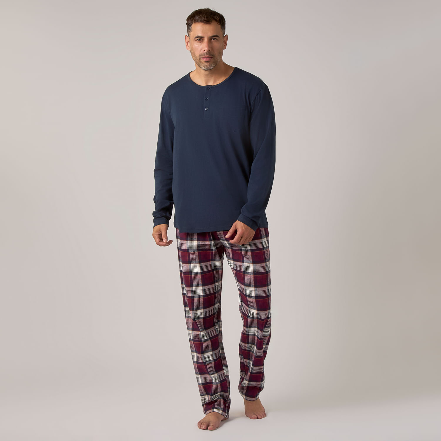 Set Pijama Hombre Franela Madison