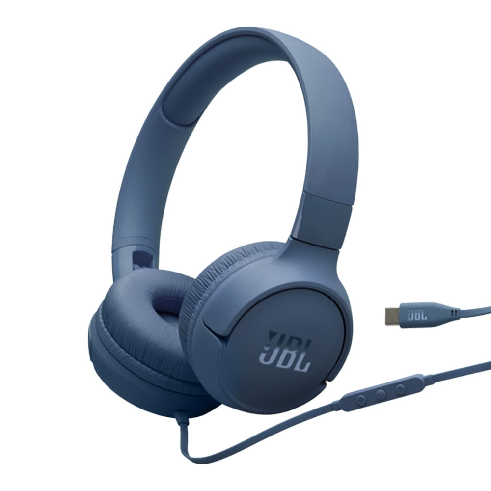 Auriculares JBL TUNE 520C Bluetooth Azul - Sonido Inmersivo y Conexión Rápida