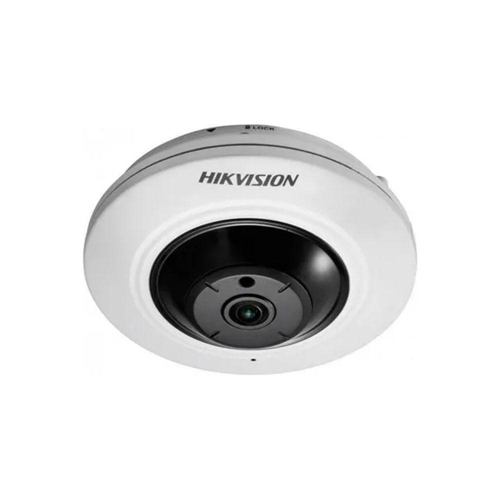 Cámara IP HIKVISION 5MP Ojo de Pez 1.05mm Panorámica 180° - Seguridad y Visión Ampliada en Alta Def