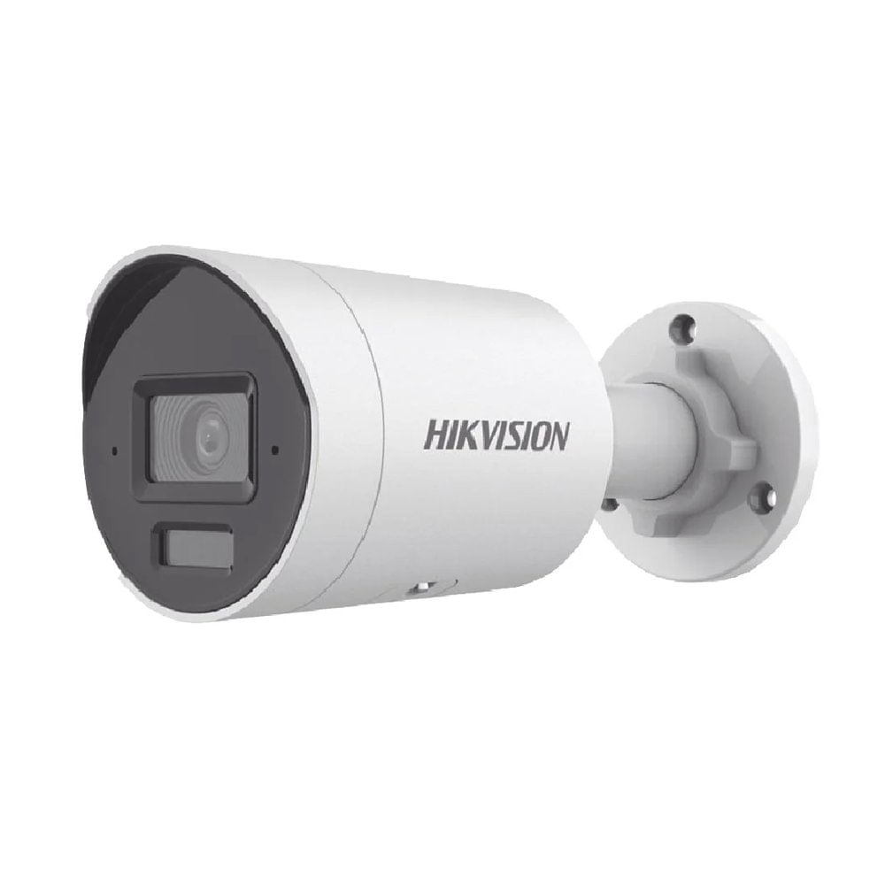 Cámara IP HIKVISION 2MP AcuSense con luz híbrida, 2.8mm, IR 30m y audio para seguridad avanzada