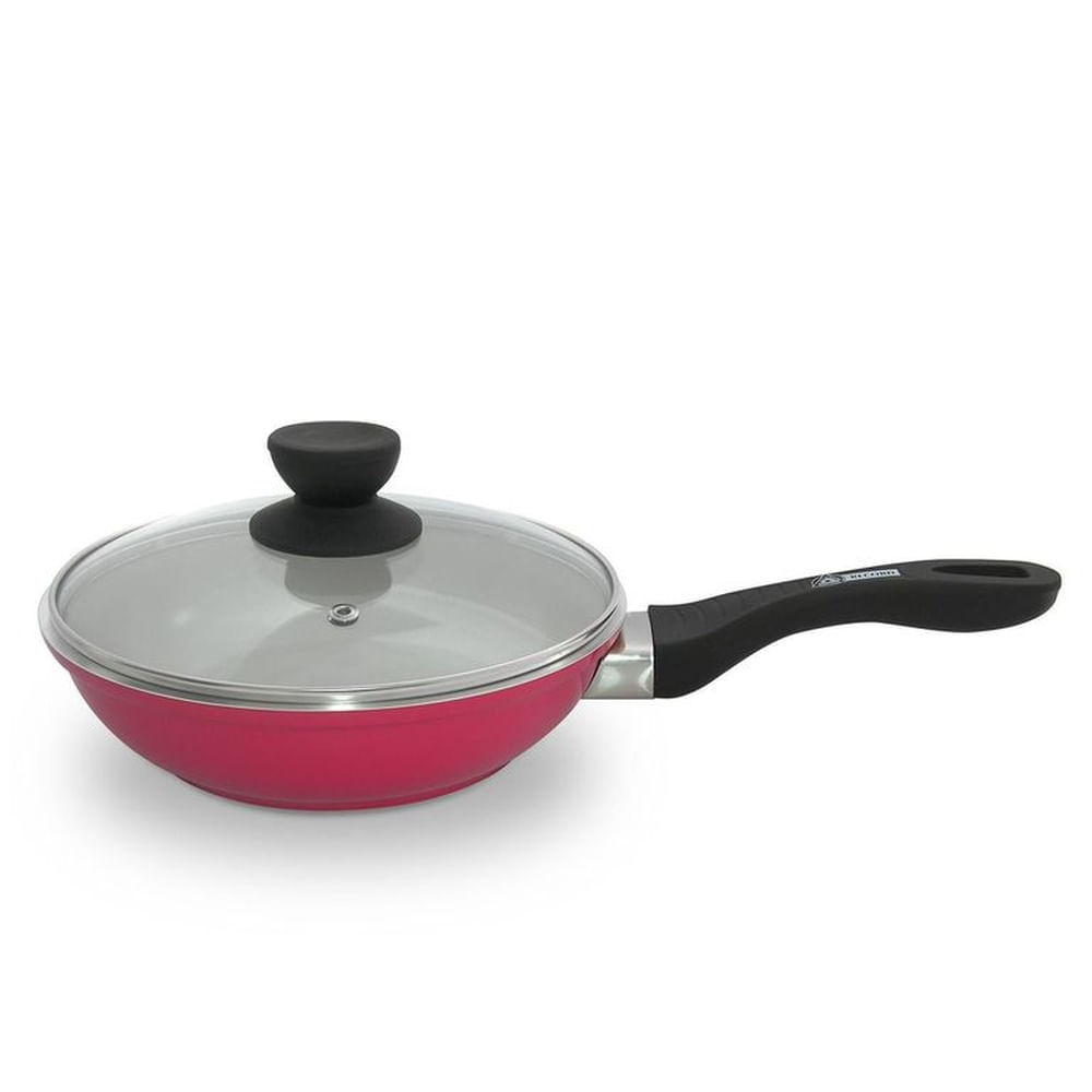 Sartén de Aluminio Tipo Cerámica Naranja 26 cm