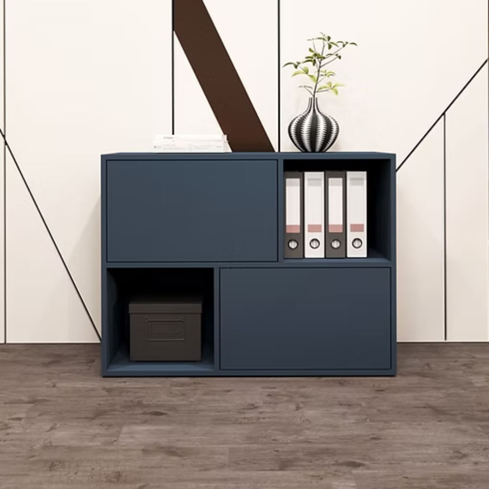Estante Kiara 2 puertas Azul Acero | Masiva Home