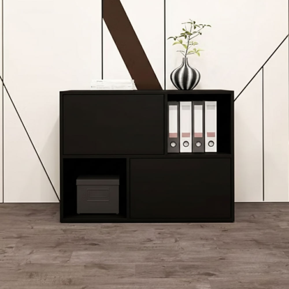 Estante Kiara 2 puertas Negro | Masiva Home
