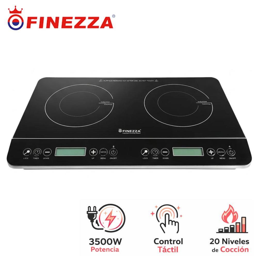 Cocina de Inducción Finezza FZ 315IN de 02 Hornillas Cocción Rápida Función Timer