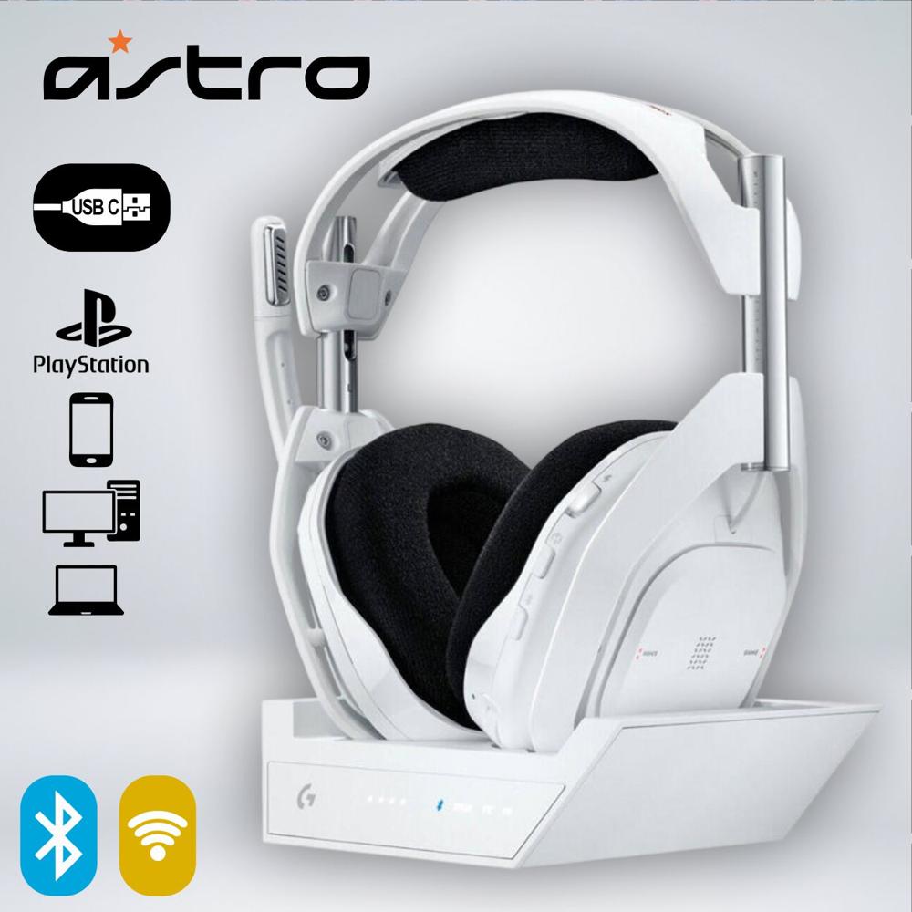 AUDIFONO GAMER ASTRO A50 X LIGHTSPEED BLUETOOTH MAS BASE XBOX PS5 PC BLANCO