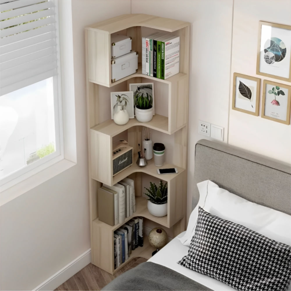 Estante Esquinero Kylie 5 Niveles Beige | Masiva Home