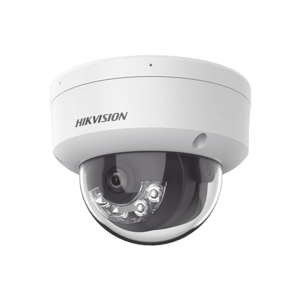 Cámara Domo IP HIKVISION 2MP AcuSense con Iluminación Híbrida 2.8mm y Visión Nocturna IR 30m