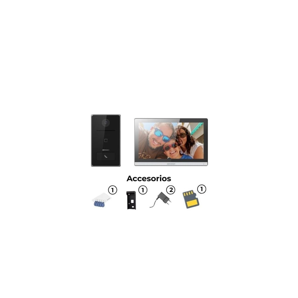Kit Hikvision de Videoportero con Monitor de 7"" y Soporte para MicroSD - Seguridad y Comodidad
