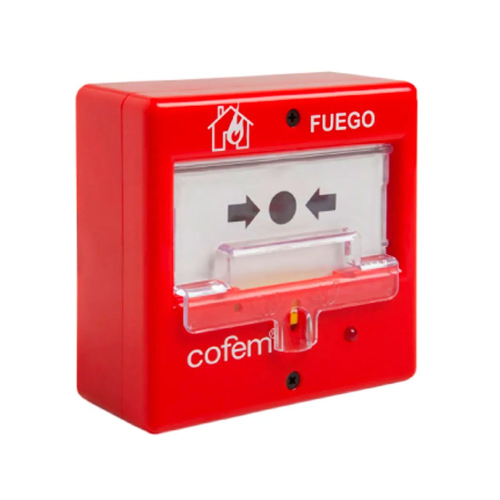 Pulsador de Alarma Cofem Lyon: Remoto Rearmable y Direccionable para Seguridad Eficaz