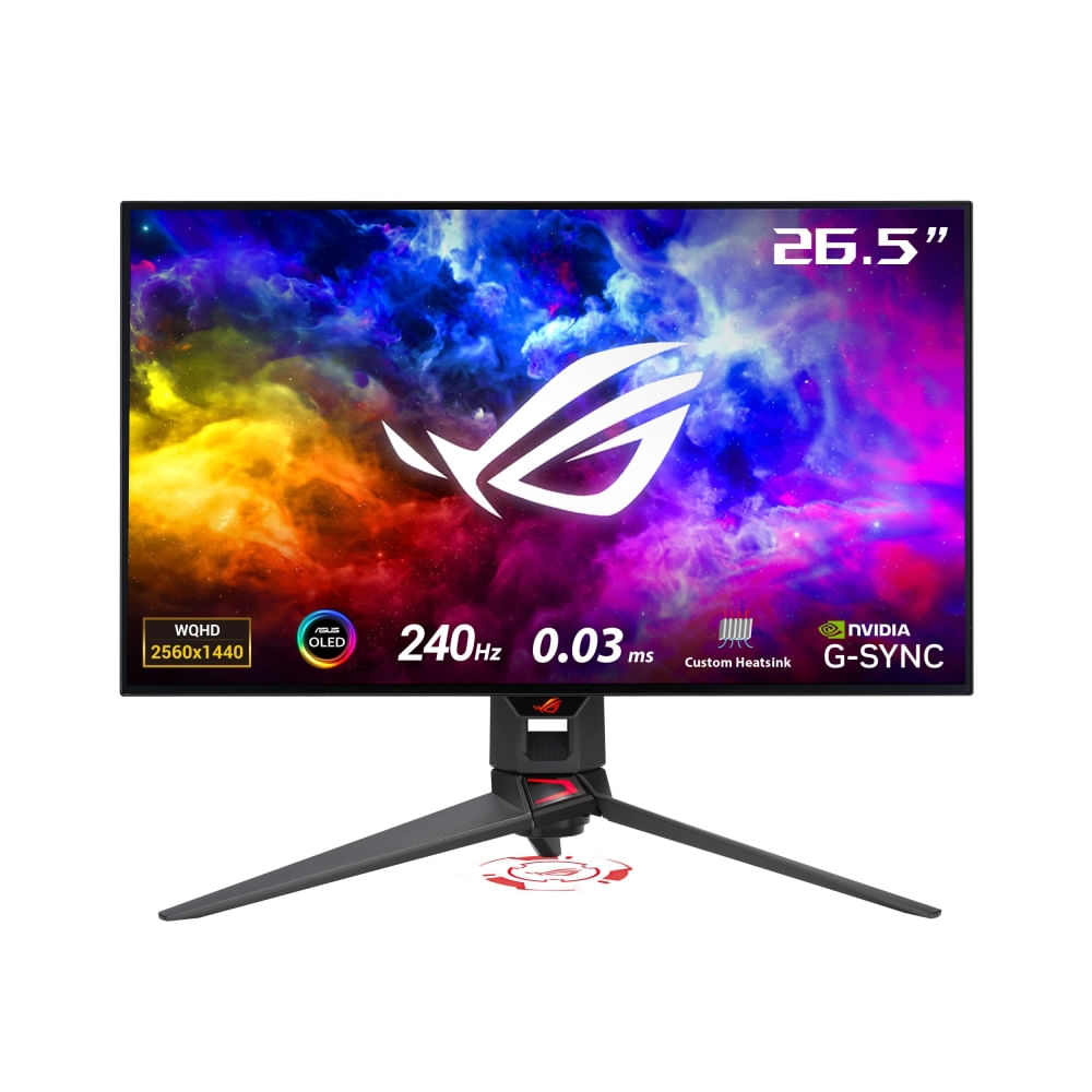 ASUS ROG Swift OLED 27'' Gaming Monitor - Panel OLED, HDMI, USB y DisplayPort - Color Negro