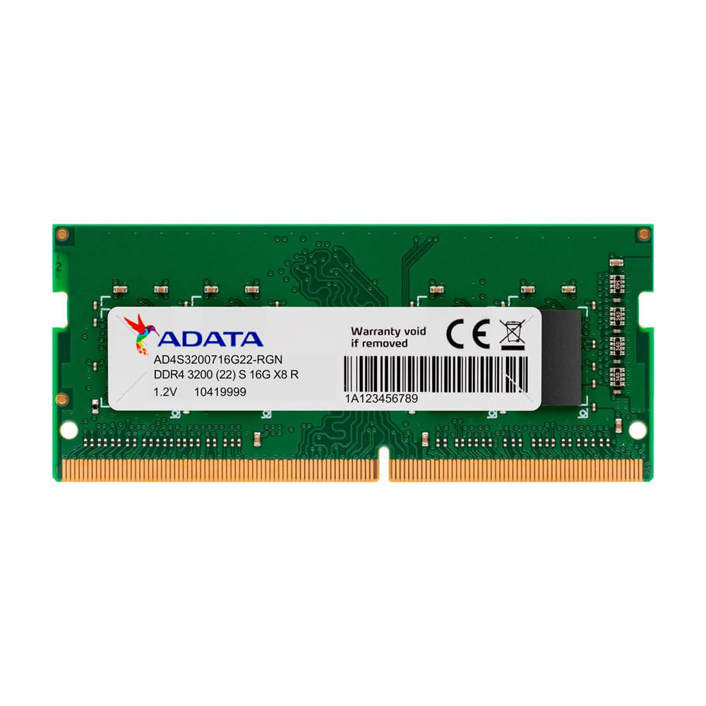 Memoria RAM DDR4 SODIMM ADATA Premier 16GB 3200MHz - Ideal para Mejora de Rendimiento en Laptops