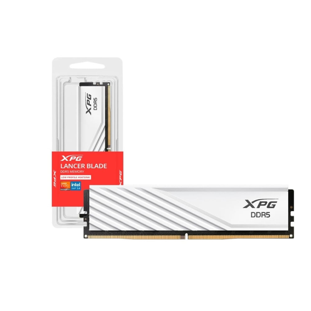 Memoria RAM DDR5 XPG Lancer Blade White 16GB 5600MHz - Rendimiento Superior y Estilo Elegante