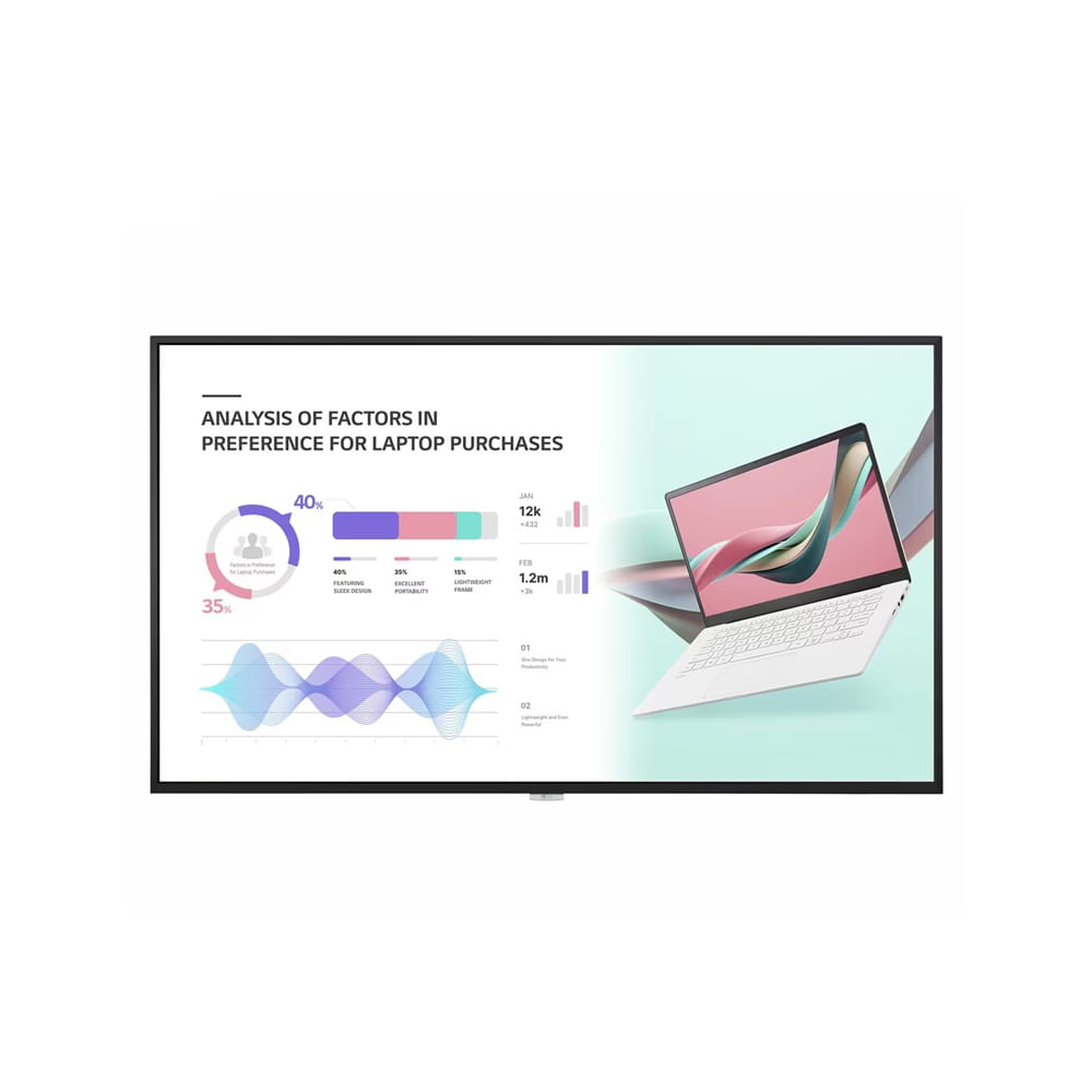 Monitor LG LED 55"" Ultra HD 55UH5J-H - Imágenes Vibrantes y Amplio Tamaño para Negocios y Entreteni