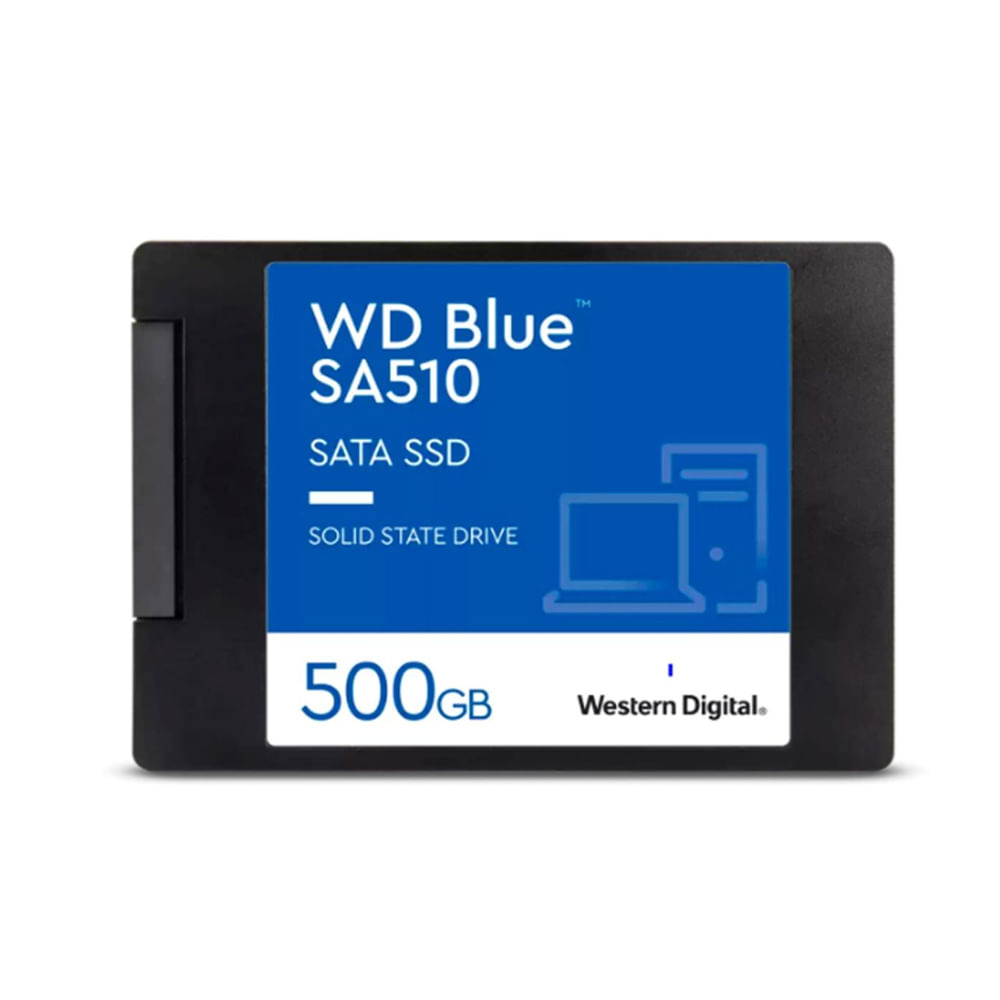 WD Blue SA510 SSD 500GB interno 2.5"" SATA 6Gb/s - Almacenamiento veloz y confiable en azul