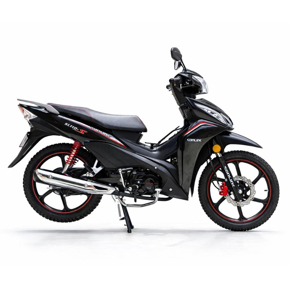 Moto Sonlink SL110-S Negro 110 cc 6,4 HP semiautomática y Luz Led