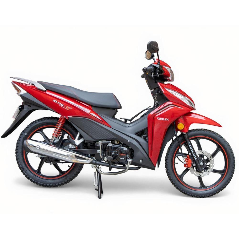 Moto Sonlink SL110-S Rojo 110cc 6,4 HP semiautomática y Luz Led
