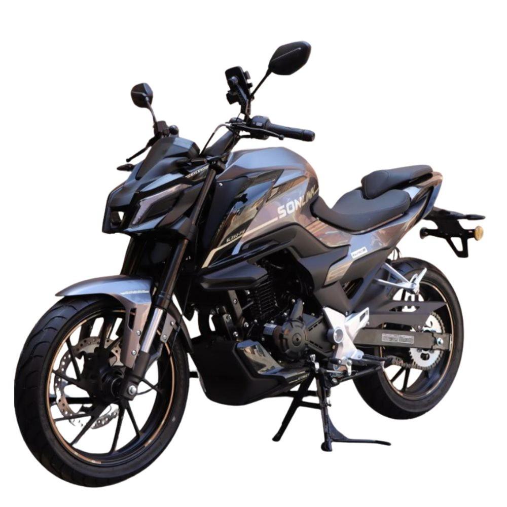 Moto Sonlink SL200-F16 Naked Negro 200cc 16.8 HP 5 Vel. con USB y Led