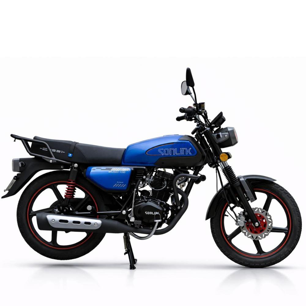 Moto SONLINK SL150-C10 Azul 150 cc 9 HP 5 vel. con USB y Sliders