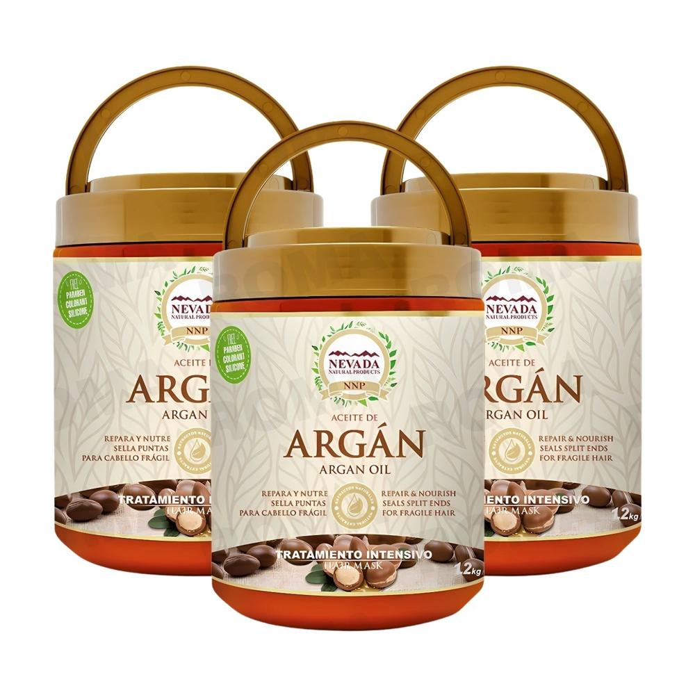 PACK 3 TRATAMIENTO DE ACEITE DE ARGÁN 1.2KG NEVADA