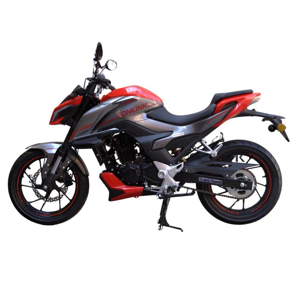 Moto Sonlink SL200-F16 Naked Rojo 200cc 16.8 HP 5 Vel. con USB y Led