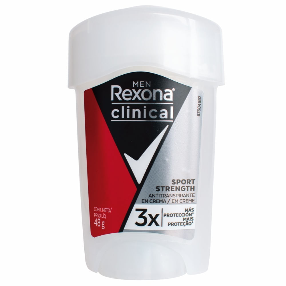 Antitranspirante para Hombre en Barra REXONA Clinical Sport Frasco 48g Antitranspirante para Hombre en Barra REXONA Clinical Sport Frasco 48g
