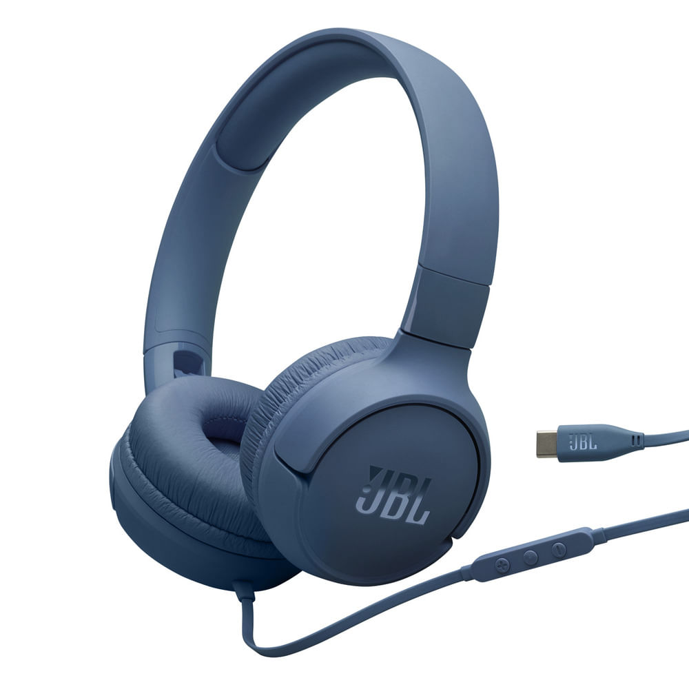 AUDIFONOS CON MICROFONO JBL TUNE 520C USB-C AZUL