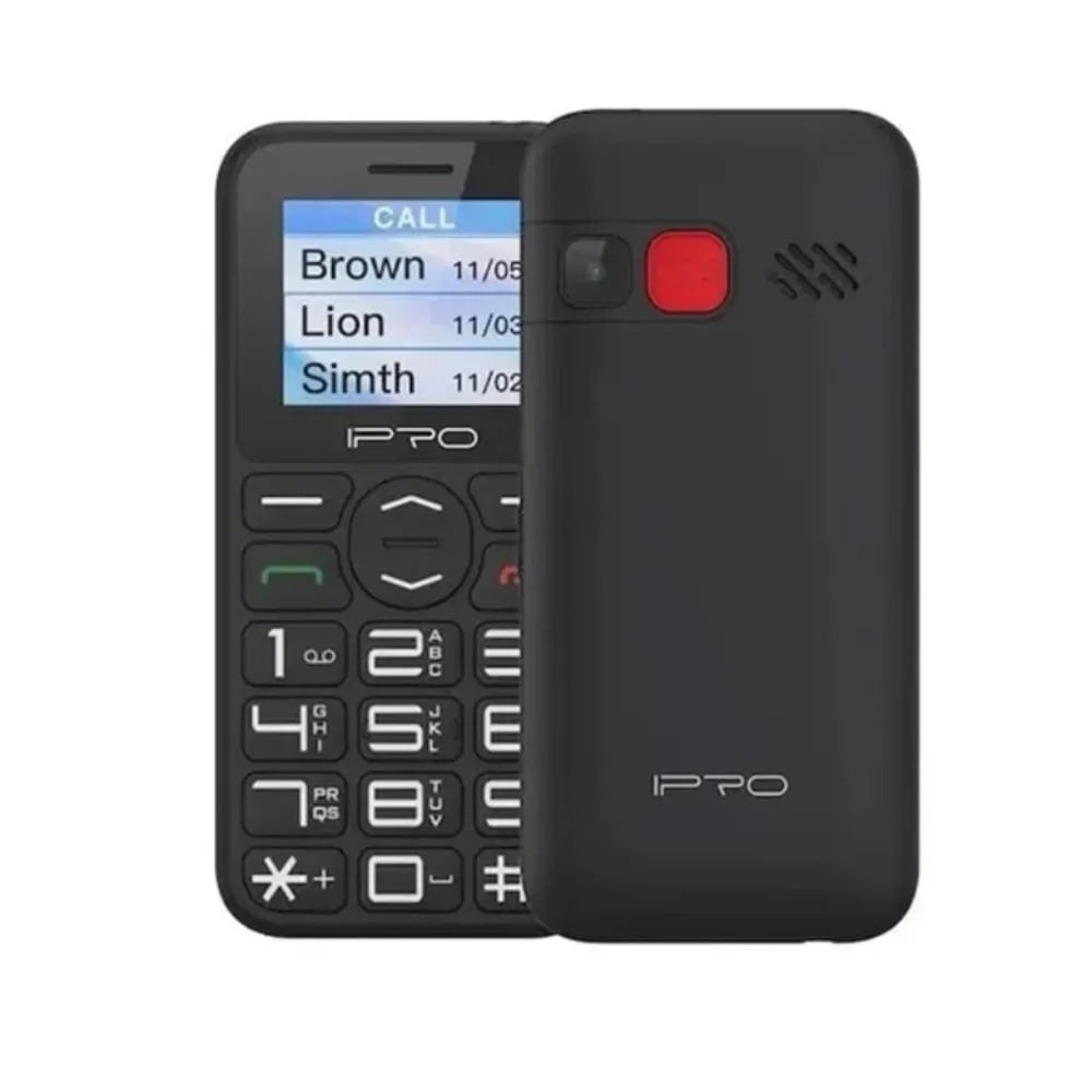 Celular iPro F183 2G Negro Dual SIM, compacto y funcional para tus necesidades diarias