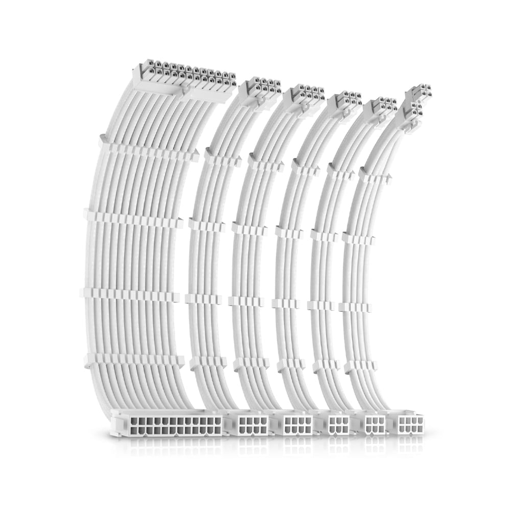 Cable de Extensión PSU Antec Kit Gris/Blanco – Mejora la Conexión de tu PC Gaming y Accesorios