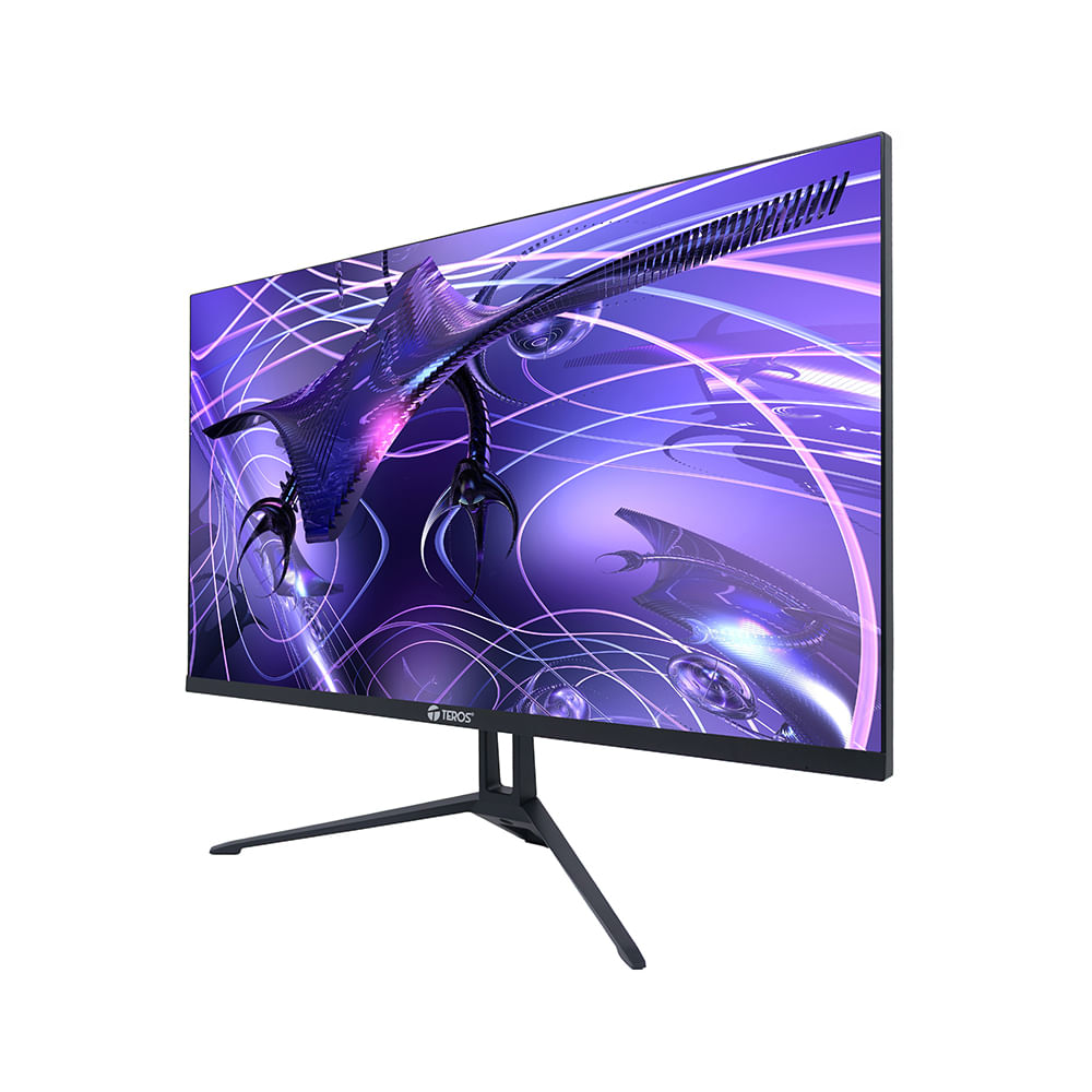 Monitor plano TEROS TE2417S 238 FHD IPS 144Hz 1ms para Gaming HDMI y DP color negro