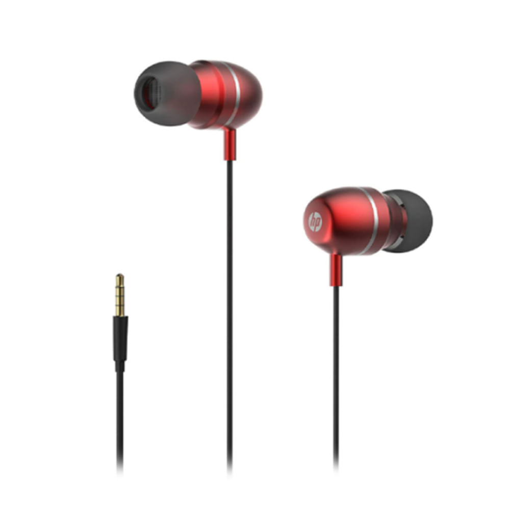 Audífonos In-Ear HP 2B288AA Rojo con Micrófono y Control de Volumen - Sonido Claro y Confortable
