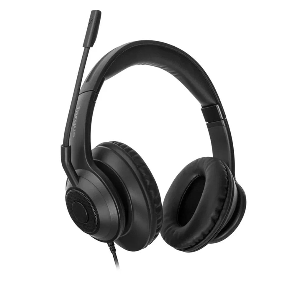 Audífonos Over-Ear Targus AEH102TT con Micrófono, Cancelación de Ruido, USB-A, Color Negro