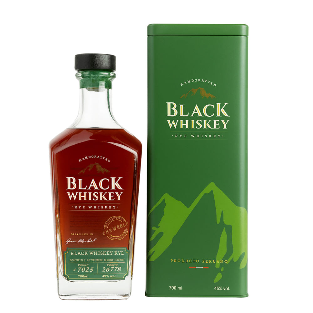 BLACK WHISKEY RYE 700ml