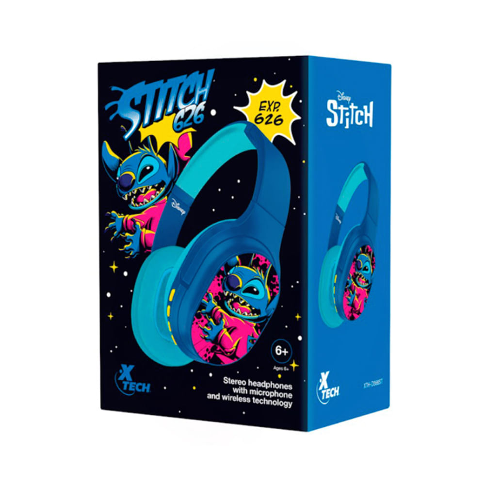 Audífonos Xtech Disney XTH-D366ST con micrófono, sonido envolvente, diseño colorido y comodidad sup