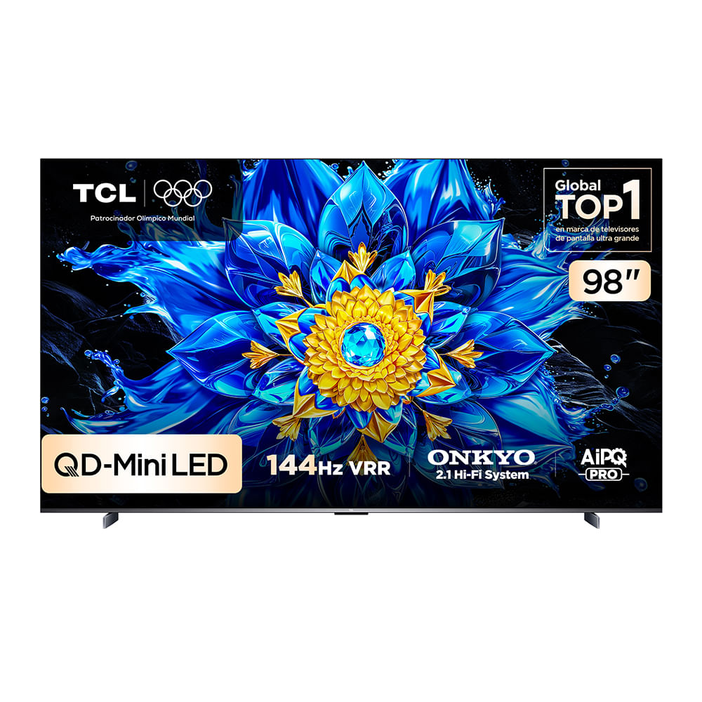 Televisor TCL 98"" QD MINILED 98P8L UHD 4K Google TV
