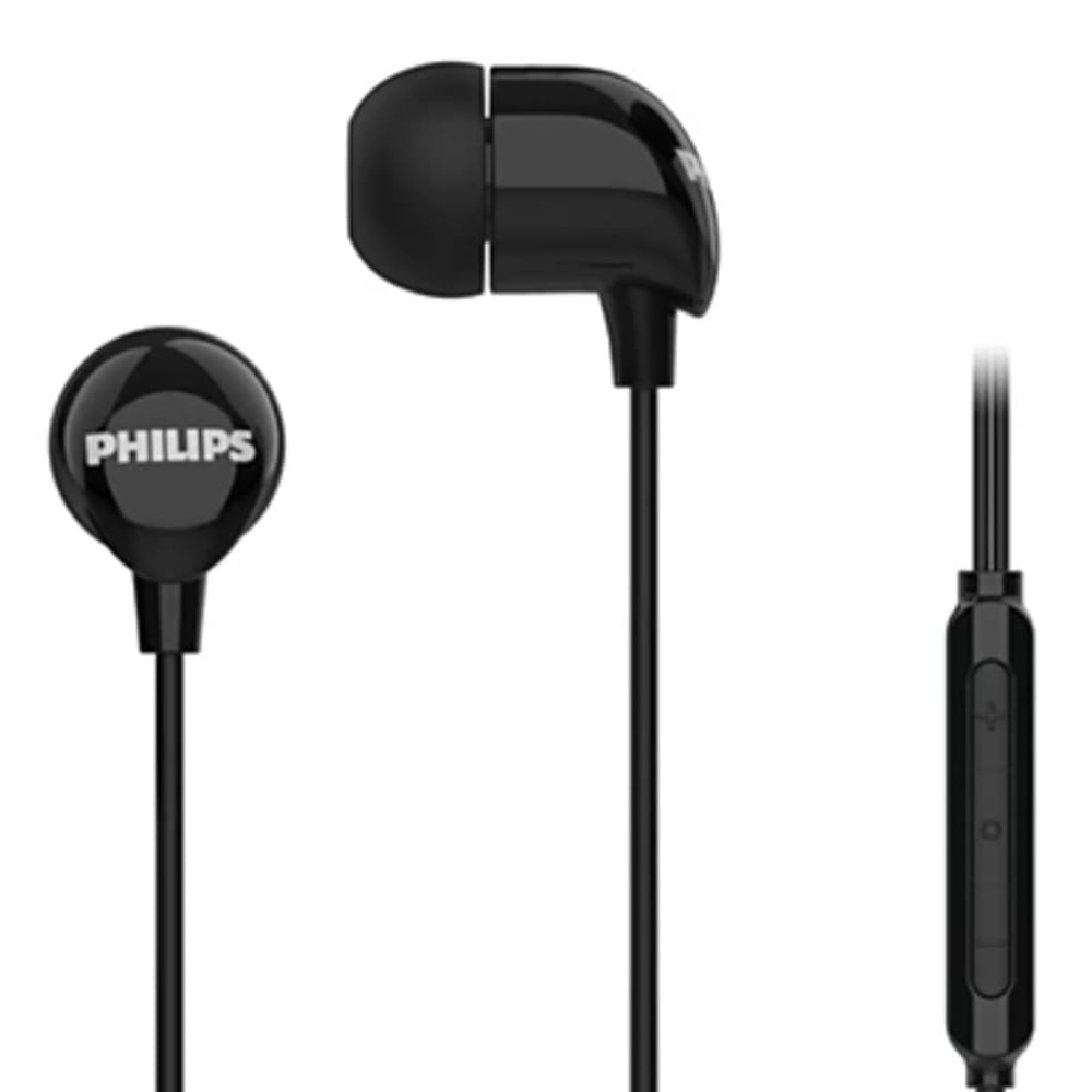 Audífonos In-Ear Philips TAE2146BK con Micrófono, Conexión USB-C, Color Negro, Sonido Premium