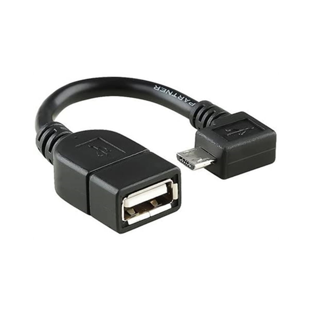 Adaptador Xtech XTC360 USB Hembra a Micro-USB Tipo B Macho 13.5 cm con Conector en Ángulo