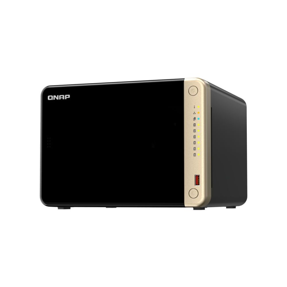 QNAP TS-664 6 Bahías NAS 0TB, Almacenamiento Rápido y Expandible para tu Hogar u Oficina