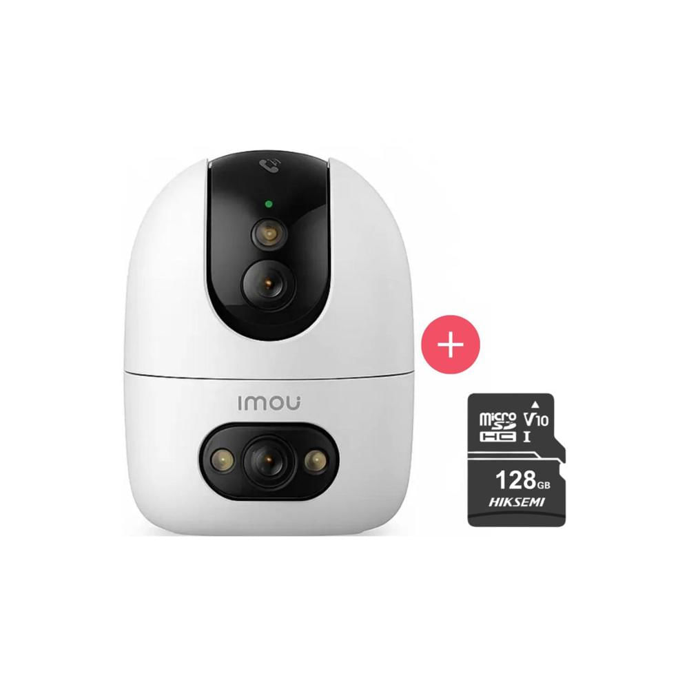 Cámara WiFi Interior IMOU Ranger Dual 10MP + Micro SD 128GB con Doble Lente y Movimiento Pan/Tilt IPC-S20EN10MOS-SD128