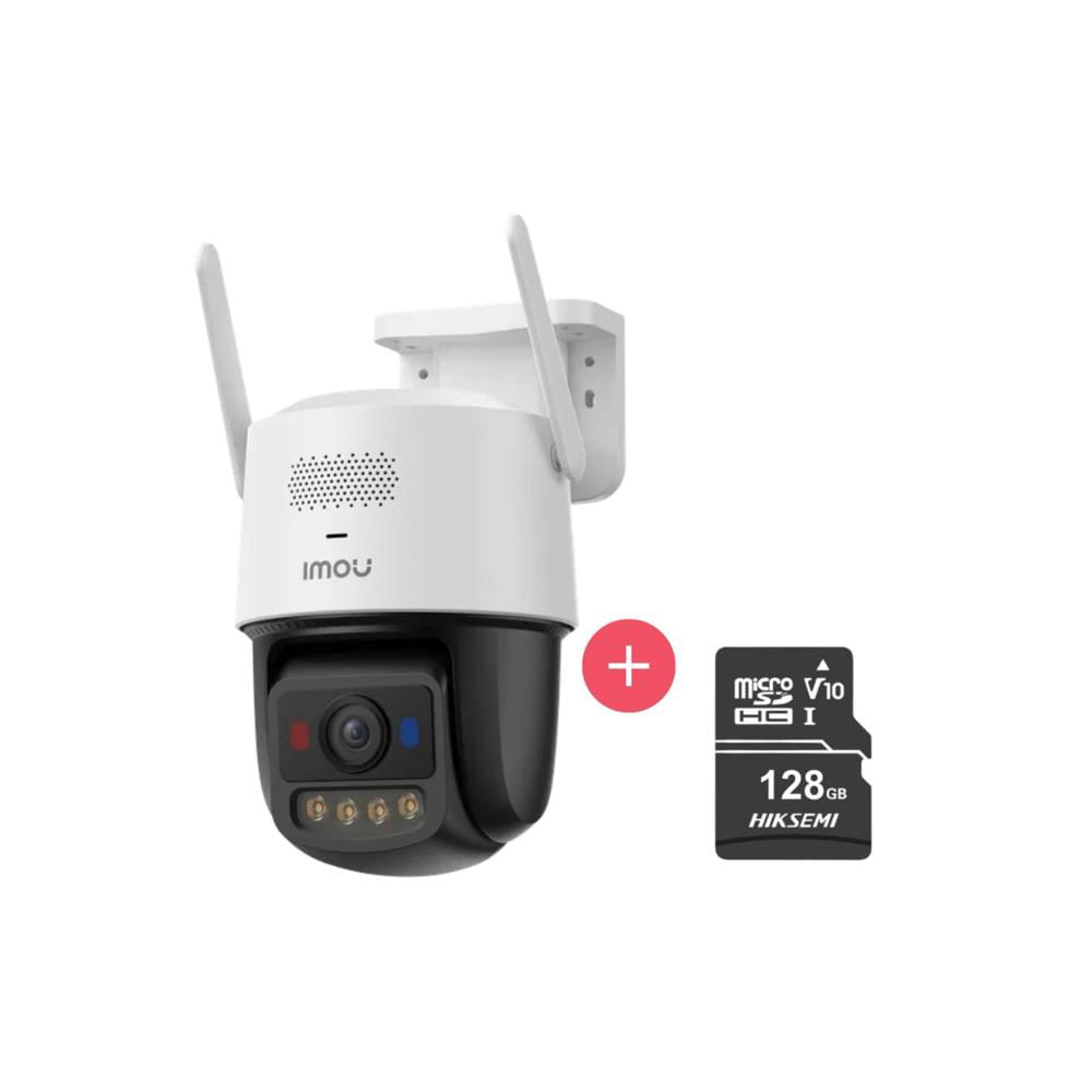 Cámara Seguridad IMOU Titan Pro 3K 6MP + Micro SD 128GB con Visión Nocturna Color IPC-U7LN6V0NE-SD128