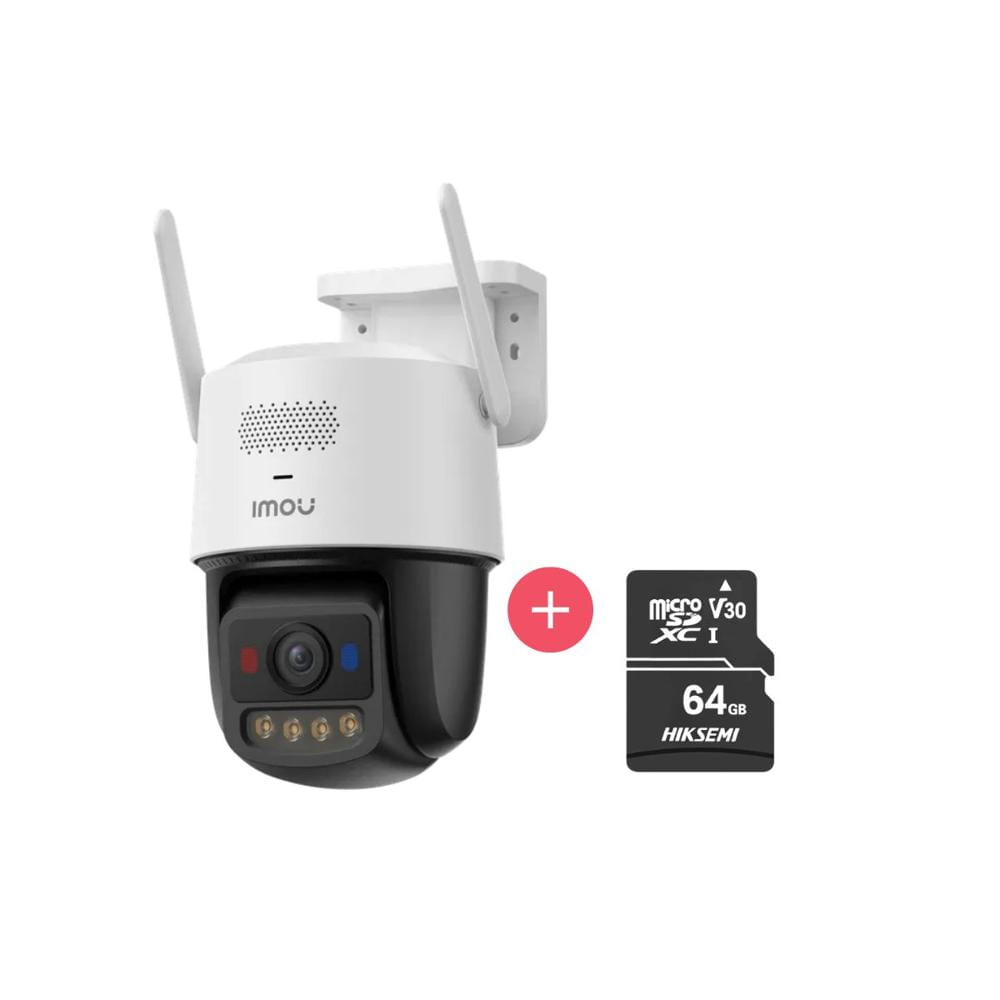 Cámara Seguridad IMOU Titan Pro 3K 6MP + Micro SD 64GB con Visión Nocturna Color IPC-U7LN6V0NE-SD64