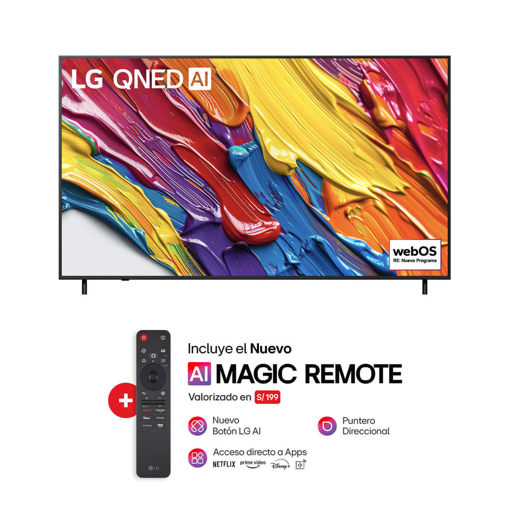 Televisor LG 55"" 55QNED82ASG QNED 4K WebOS