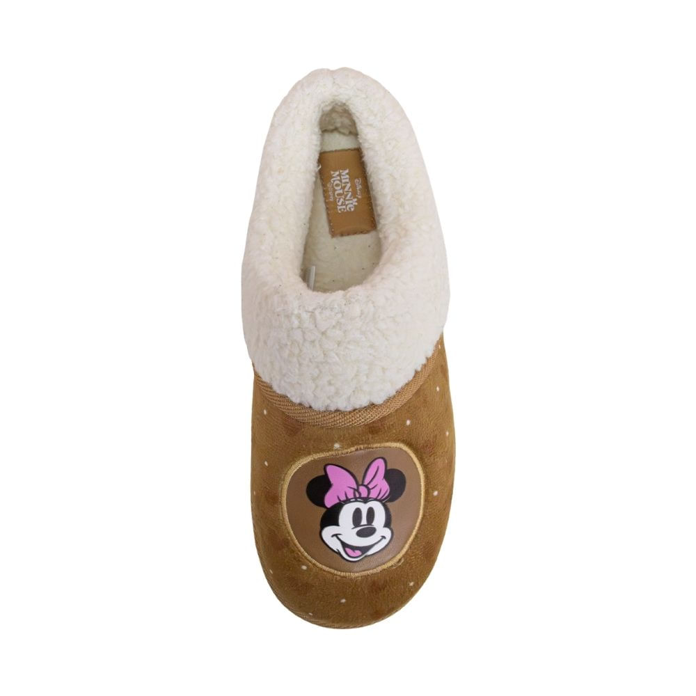 Pantuflas Peluche Mujer Minnie Mouse Marron