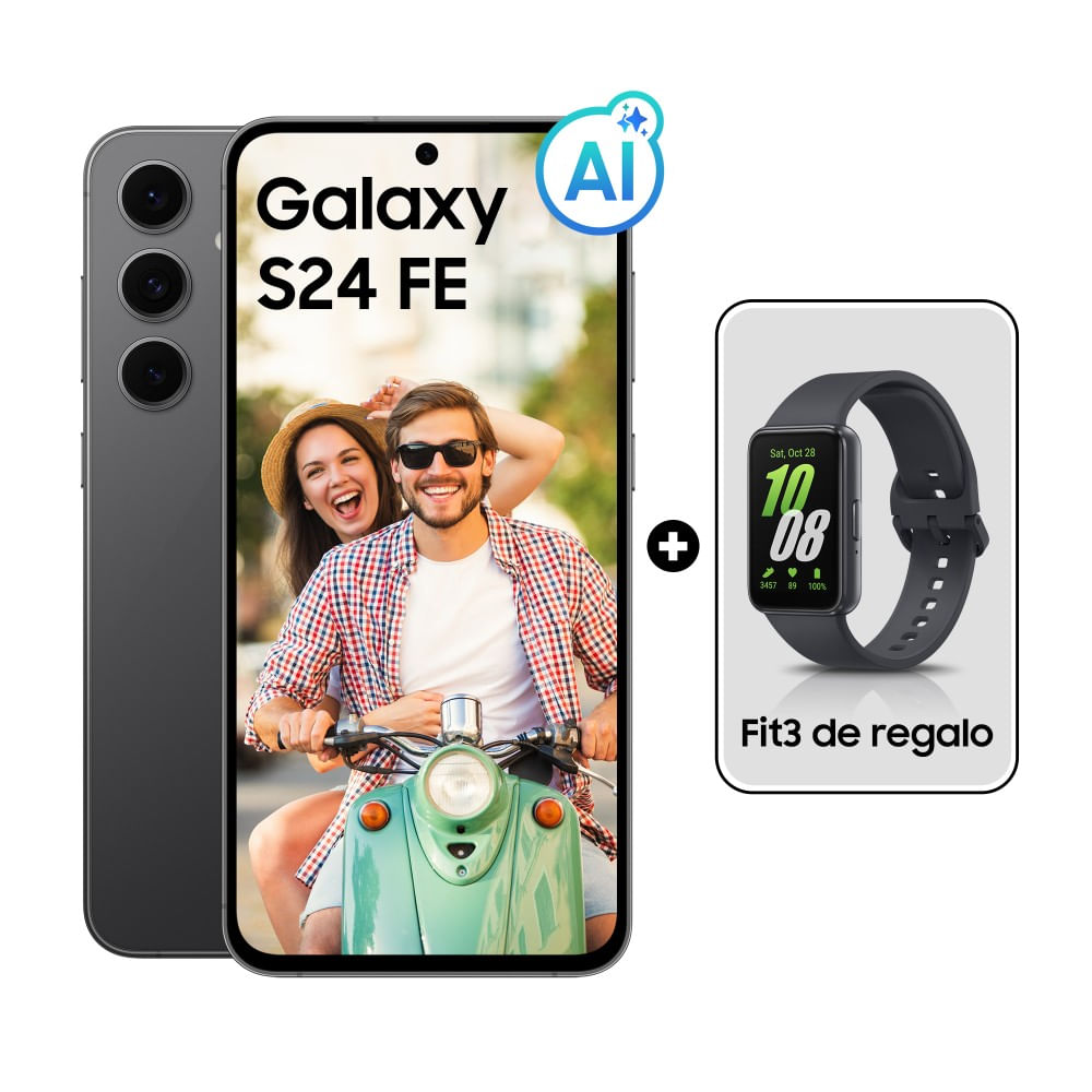 Celular Samsung Galaxy S24 FE 256GB Black+Fit3