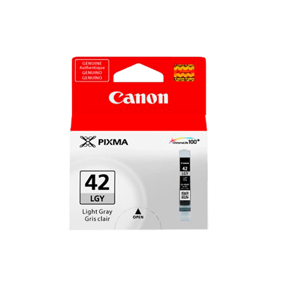 Tinta Canon CLI-42LGRY Light Gray para impresora Pro-100  Calidad fotográfica y fácil instalación