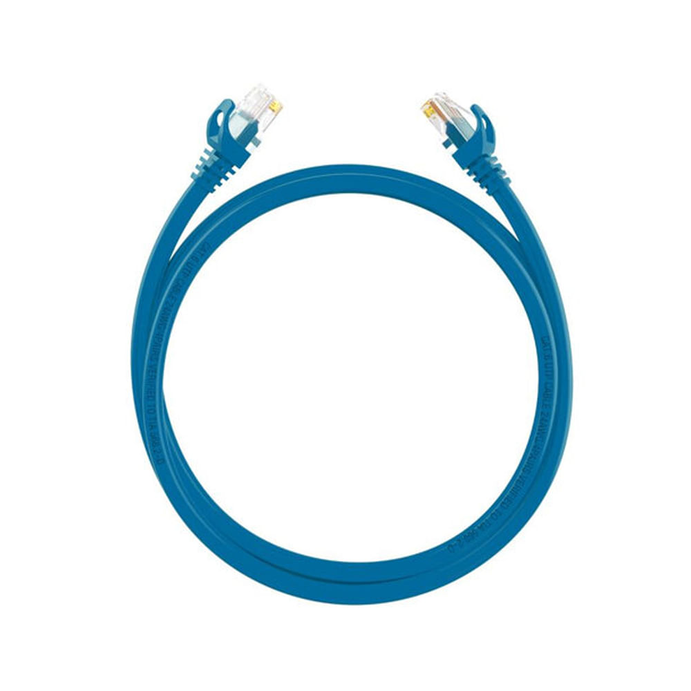 Cable Patch Cord HIKVISION UTP Azul 2m Alta Velocidad y Conectividad Estable para