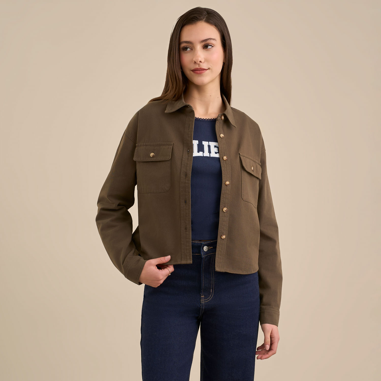 Blusa Mujer Pocket Amc